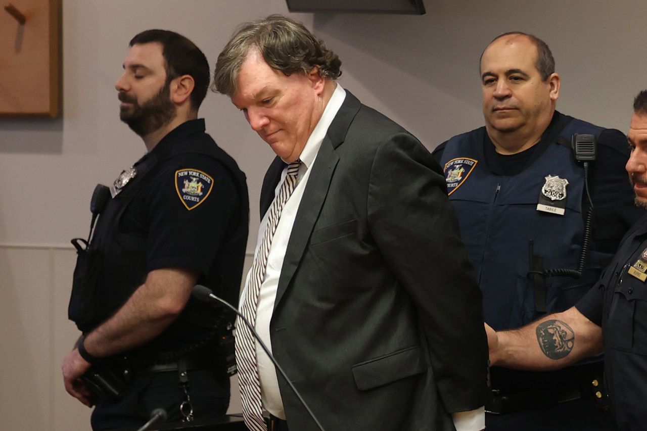 Alleged Gilgo serial killer Rex Heuermann at a hearing at Suffolk County Court on April 3, 2025 in Riverhead, New York.Credit: James Carbone-Pool/Getty