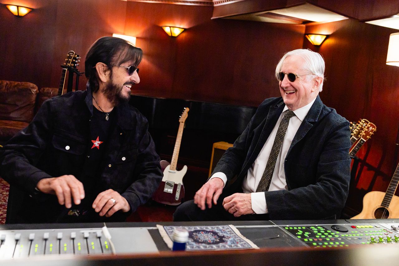 Ringo Starr and T Bone Burnett in the studio, 2026Credit: Scott Ritchie