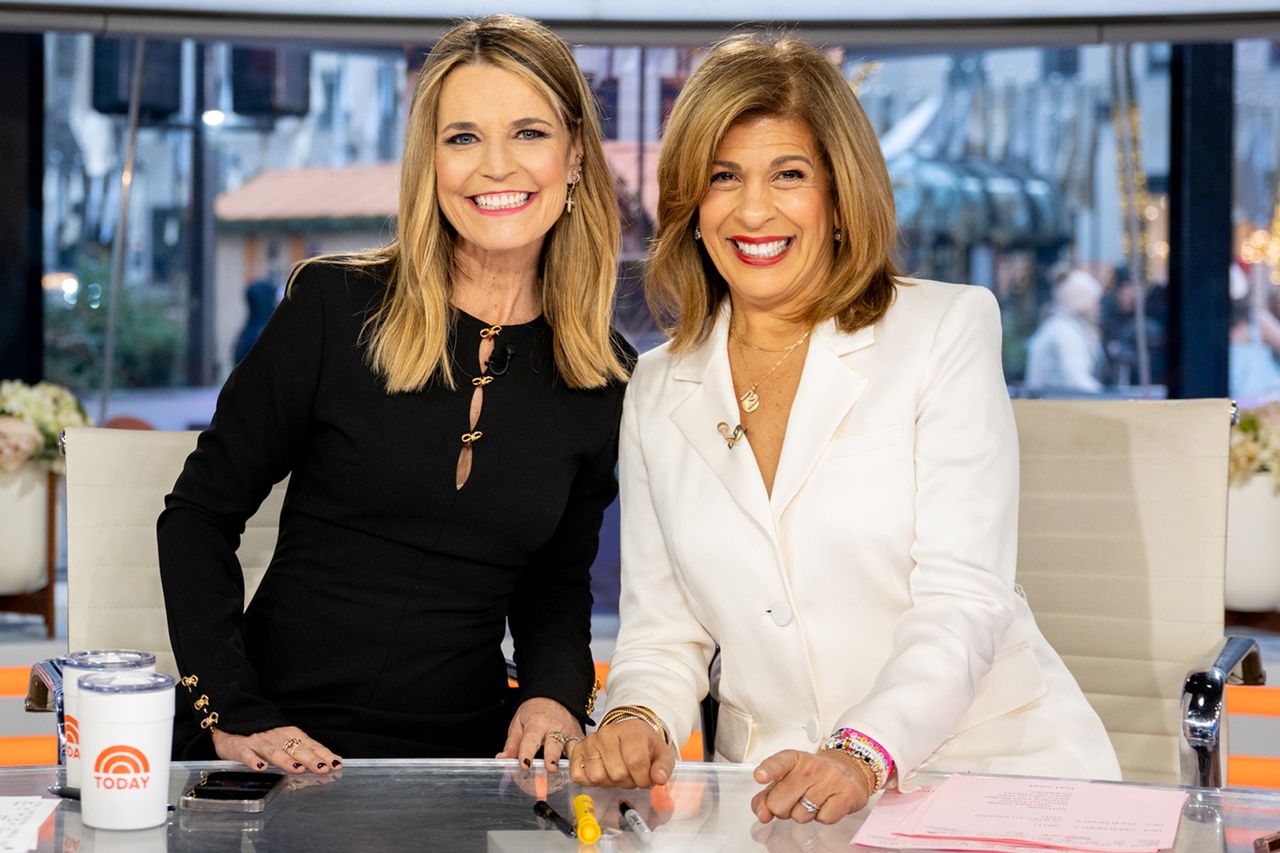 Savannah Guthrie and Hoda Kotb smile on Kotb's last day on the 'Today' show in Jan. 2025.Credit: Nathan Congleton/NBC via Getty