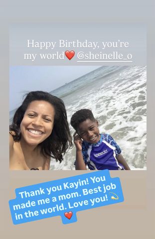 Sheinelle Jones' son Kayin's birthday post on InstagramCredit: Sheinelle Jones/Instagram