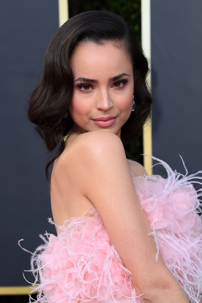Sofia Carson Attends The Golden Globe Awards