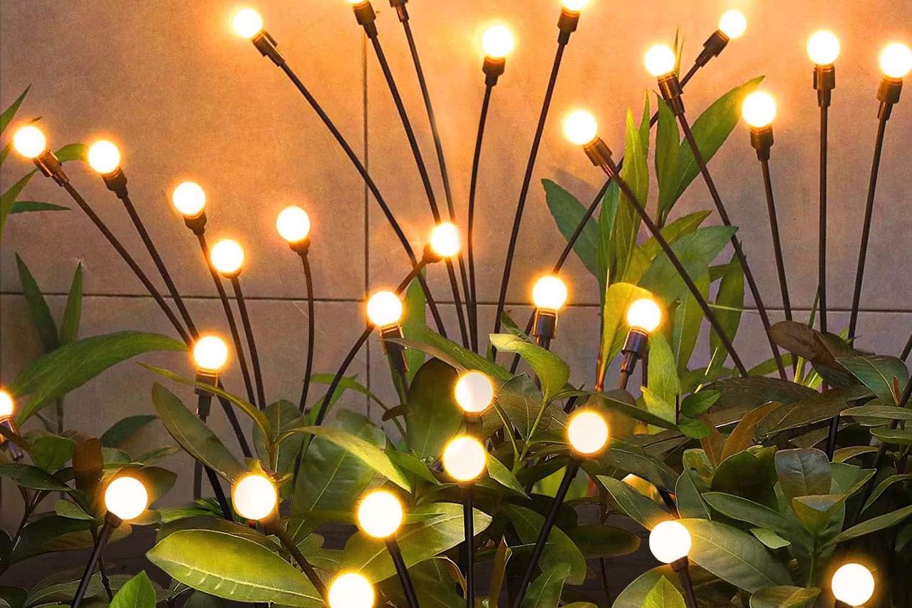 NBQQ Solar Garden Lights Outdoor Credit: Amazon