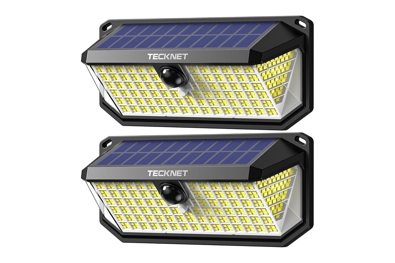TECKNET 4200Lm 416 LED Solar Lights Outdoor Waterproof Credit: Amazon