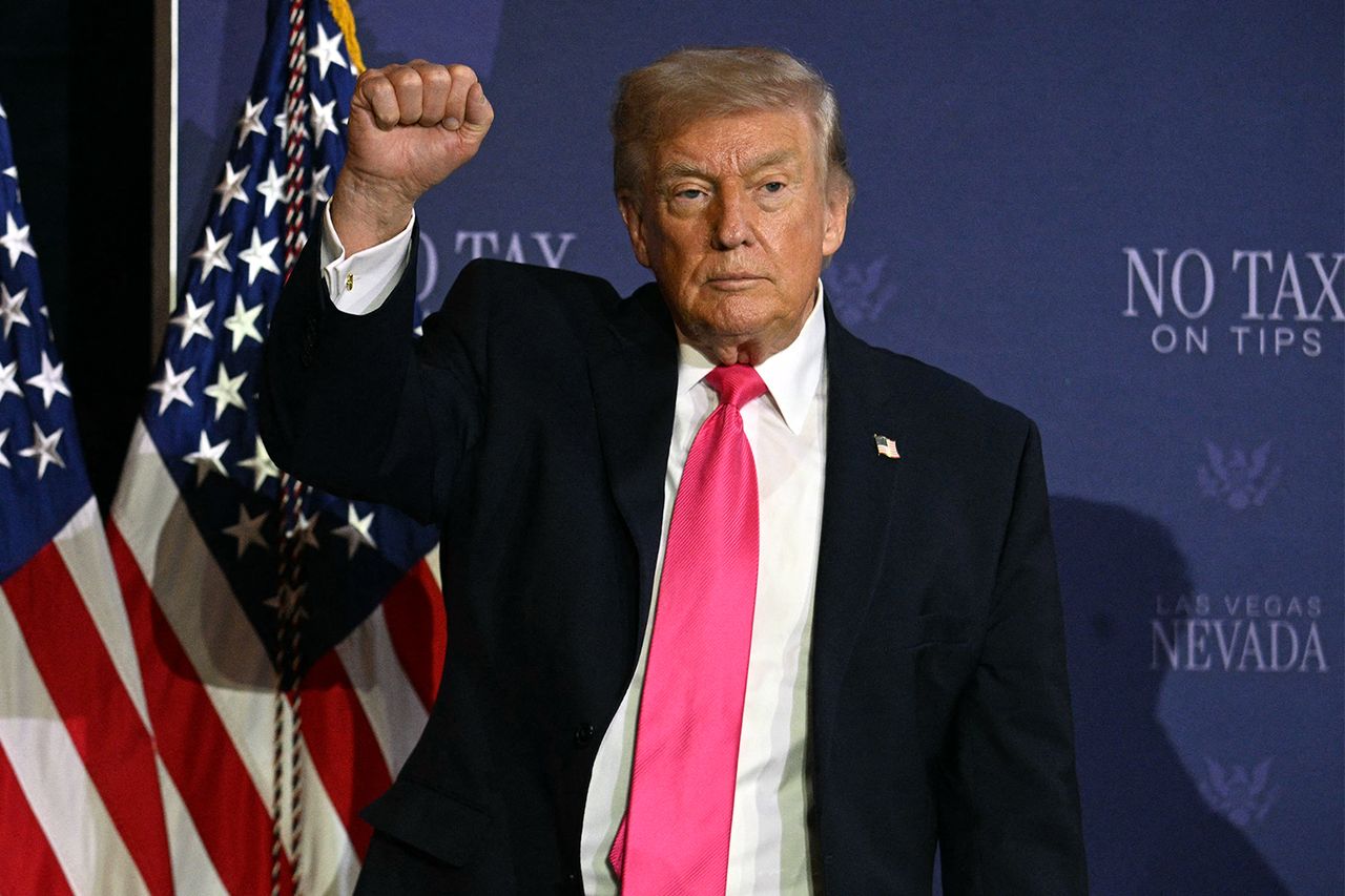 Donald Trump in Las Vegas, Nevada, on April 16, 2026.Credit: Jim WATSON / AFP via Getty