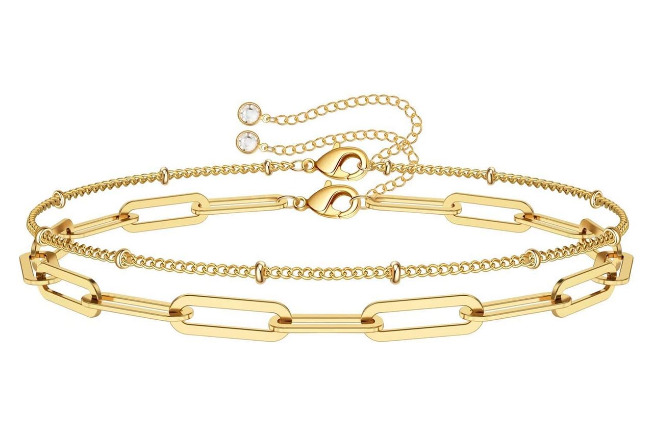 Turandoss Dainty Gold Bracelets Credit: Amazon