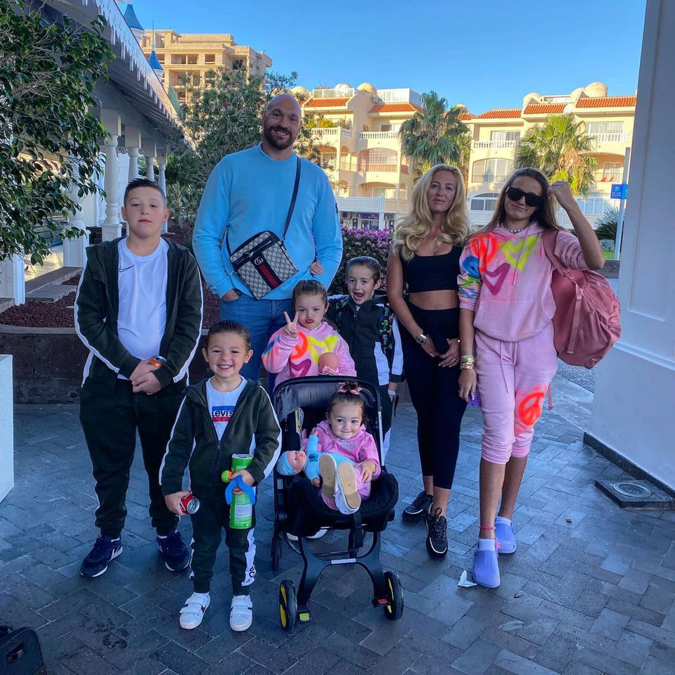 Tyson Fury and Paris Fury with their kids Tyson Fury and Paris Fury with their kidsCredit: Paris Fury Instagram