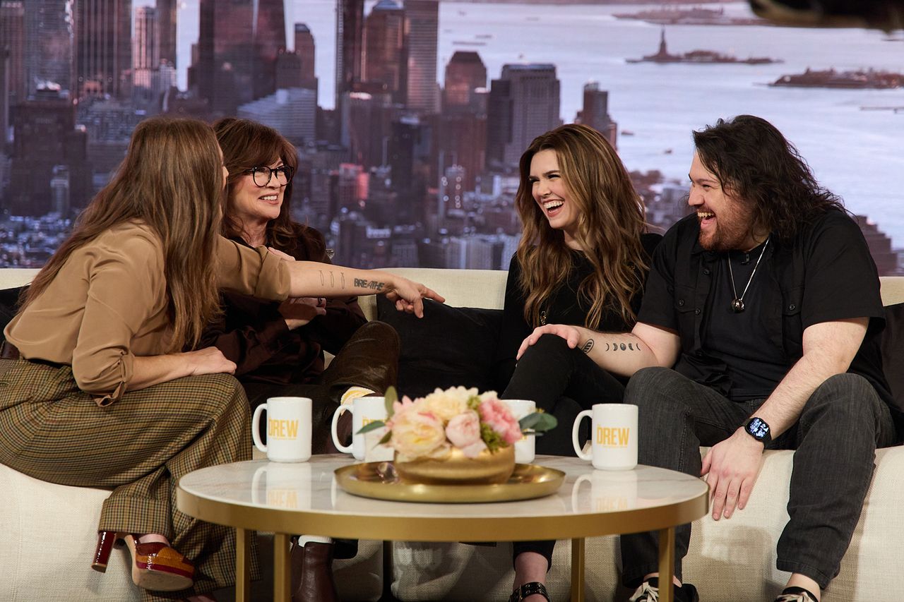 Drew Barrymore, Valerie Bertinelli, Andraia Allsop and Wolfgang Val HalenCredit: Drew Barrymore Show