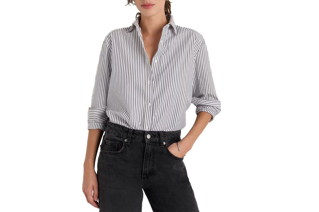Organic Cotton Poplin Long Sleeve Shirt Credit: Quince