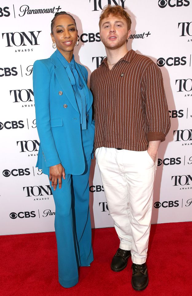 Christani Pitts and Sam Tutty at the 79th Annual Tony Awards 'Meet the Nominees' event in New York City on May 14, 2026.Credit: Bruce Glikas/Getty