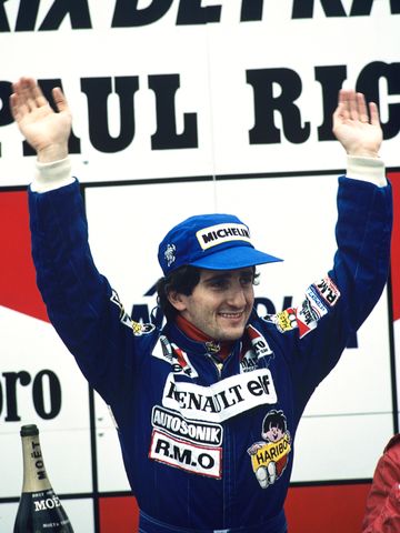 Alain Prost at the Grand Prix of France in 1983Credit: Paul-Henri Cahier/Getty