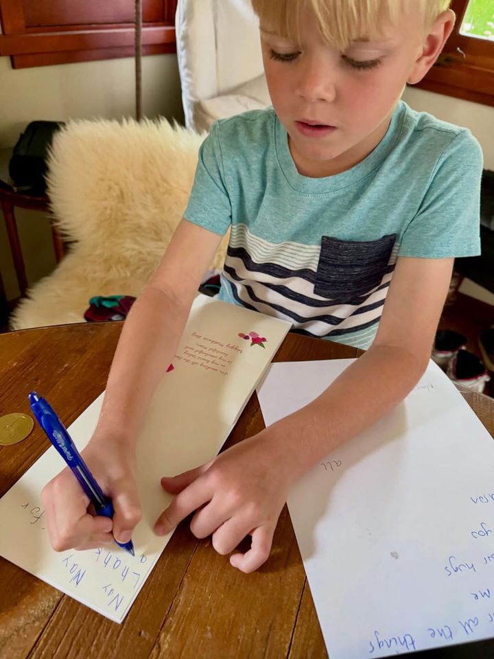 Ant Anstead's son writes card to Renée ZellwegerCredit: Ant Anstead/Instagram