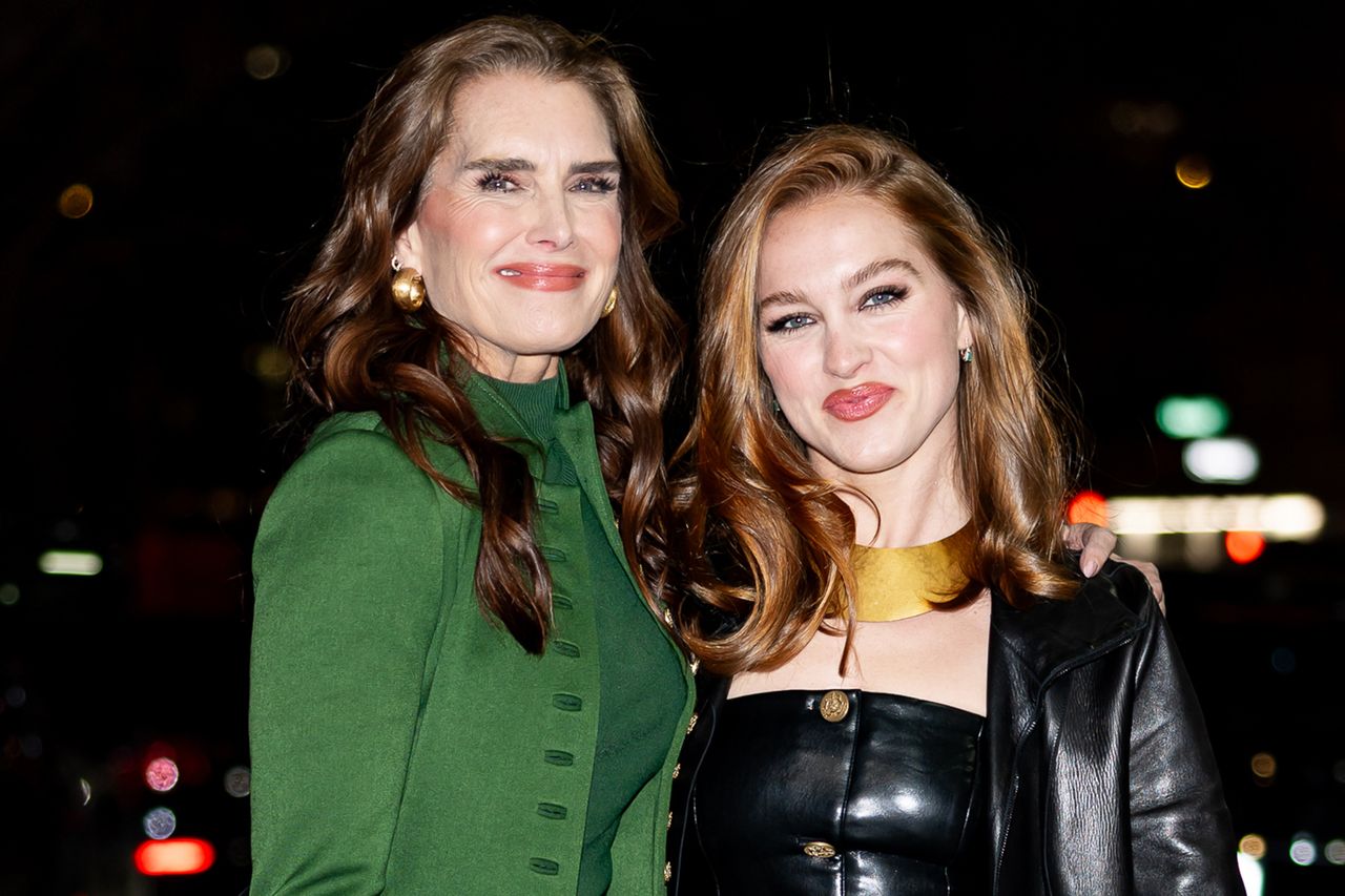 Brooke Shields and Rowan Francis Henchy on November 12, 2025 in New York City.Credit: The Hapa Blonde/GC Images