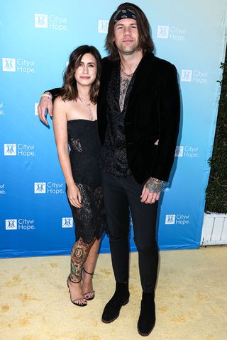 Fleur Shomo and husband/American singer Caleb Shomo arrive at the City Of Hope's 2022 Spirit Of Life Gala held at the Pacific Design Center on October 27, 2022 in West Hollywood, Los Angeles, California, United States. Fleur Shomo and husband Caleb Shomo in 2022Credit: Image Press Agency/NurPhoto/Shutterstock