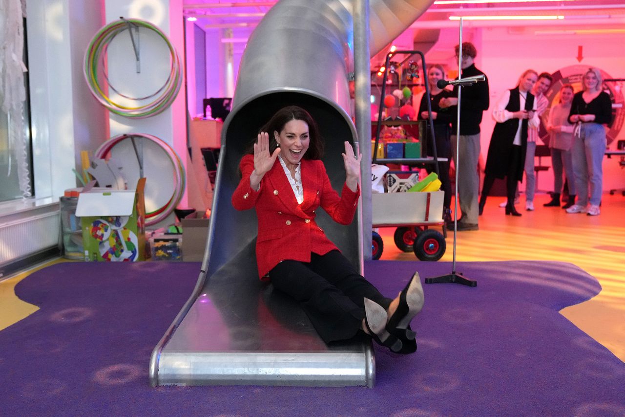 Kate Middeton visits the LEGO Foundation PlayLab in Denmark on Feb. 22, 2022Credit: Pool/Samir Hussein/WireImage/Getty