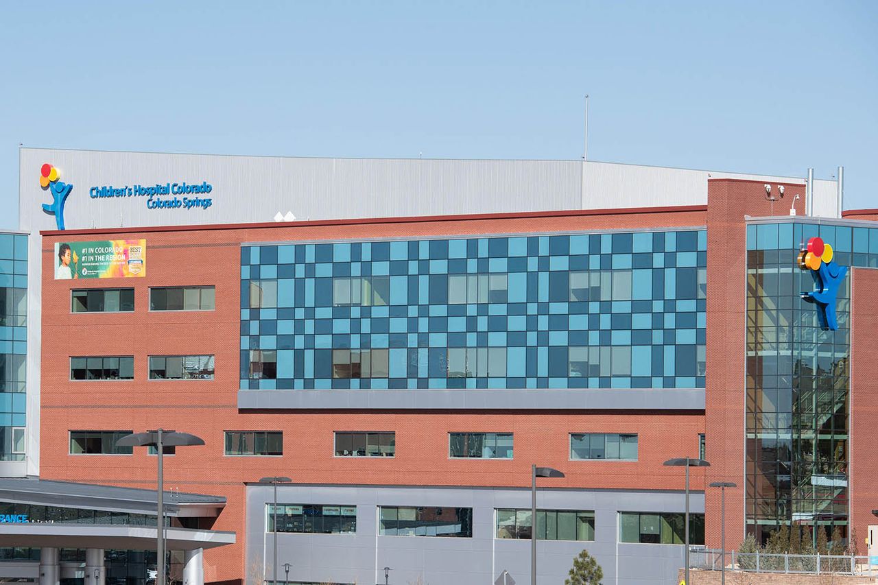 Children's Hospital, UC Health Care System, North Colorado Springs, Colorado Children's Hospital Colorado in Colorado SpringsCredit: Alamy Stock Photo