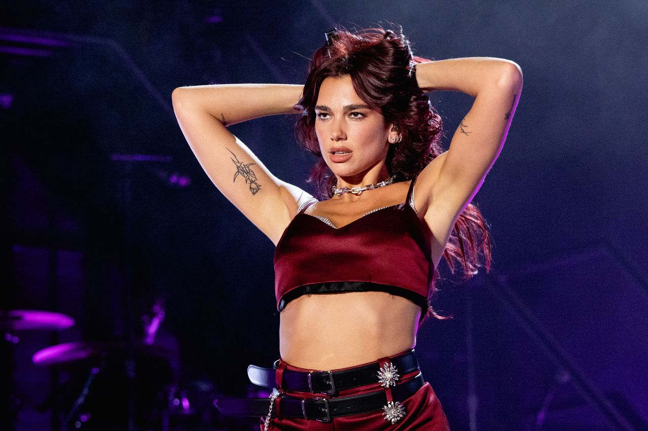 Dua Lipa at the Austin City Limits Music Festival in Austin, Texas on Oct. 12, 2024Credit: Rick Kern/Getty