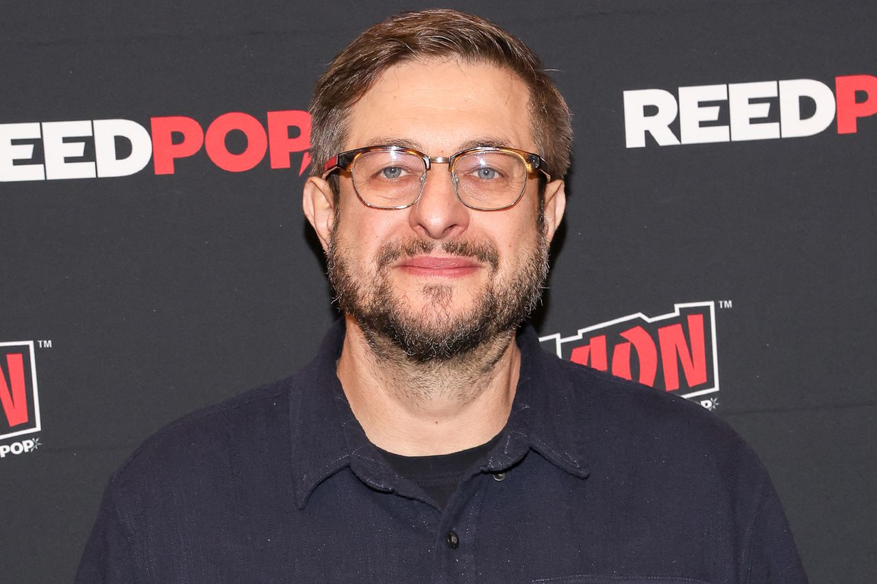 Eugene Mirman at New York Comic Con on Oct. 11, 2025.Credit: Manoli Figetakis/Getty