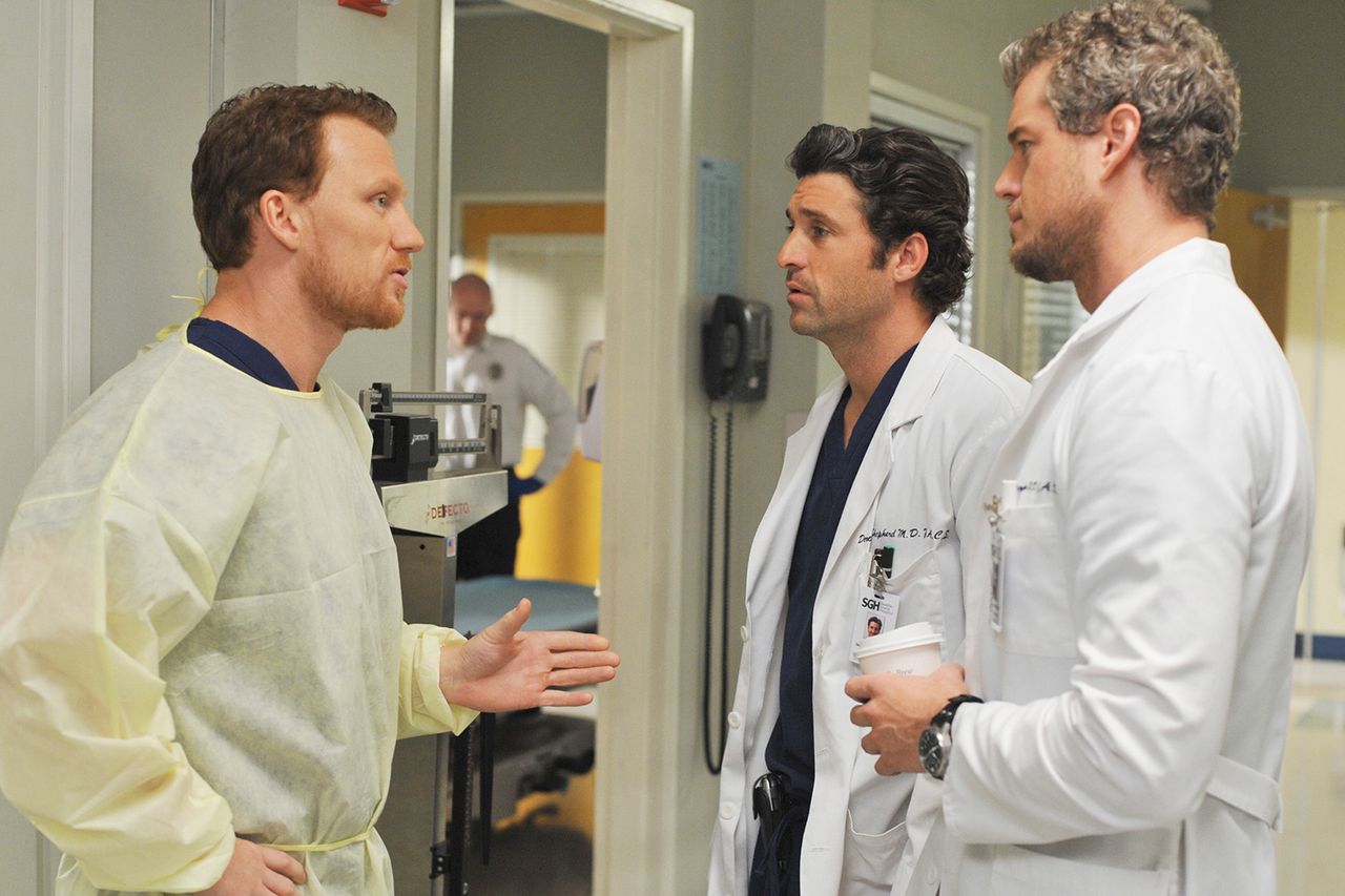 Eric Dane, Kevin McKidd and Patrick Dempsey on 'Grey's Anatomy'Credit: Eric McCandless/Disney General Entertainment Content via Getty