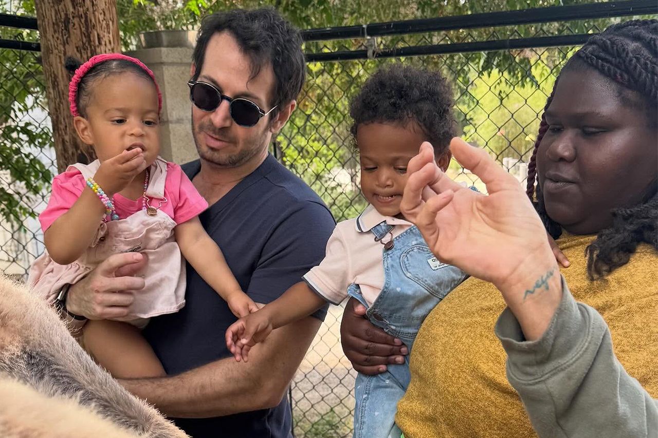 Brandon Frankel and Gabourey Sidibe with Maya and CooperCredit: BRANDON FRANKEL/Instagram