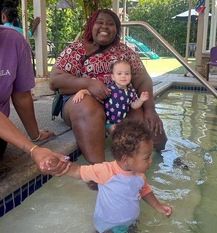 Gabourey Sidibe with Maya and CooperCredit: BRANDON FRANKEL/Instagram
