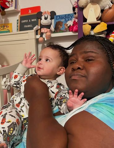 Gabourey Sidibe with MayaCredit: Brandon Frankel/Instagram