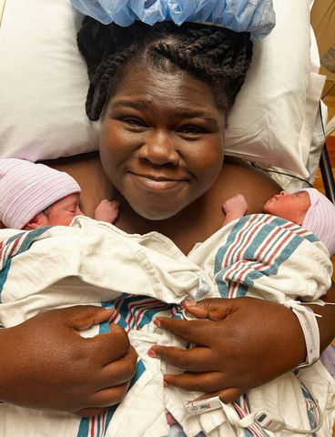 Gabourey Sidibe with Maya and CooperCredit: Brandon Frankel/Instagram