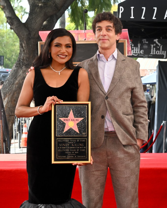 Mindy & B.J. at Her 2025 Walk of Fame Ceremony