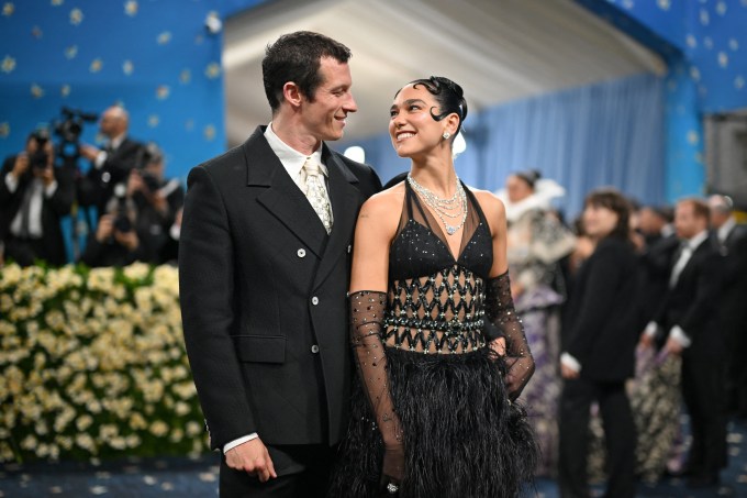Dua Lipa and Callum Turner at 2025 Met Gala