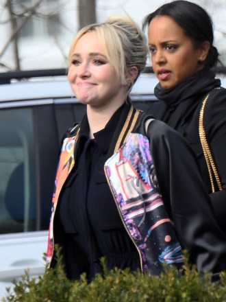 Hayden Panettiere her father with family and friends gather for a celebration and remembrance of Jansen Panettiere at the Palisades Presbyterian church in Nyack New York. Hayden is seen hugging some family arriving at the church and her father Alan aka Skip is seen arriving holding a photo of his son Jansen.Pictured: Hayden PanettiereRef: SPL5528382 080323 NON-EXCLUSIVEPicture by: Elder Ordonez / SplashNews.comSplash News and PicturesUSA: +1 310-525-5808London: +44 (0)20 8126 1009Berlin: +49 175 3764 166photodesk@splashnews.comWorld Rights, No Poland Rights, No Portugal Rights, No Russia Rights