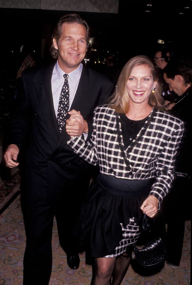 Jeff Bridges and Susan Bridges attend an American Civil Liberties Union (ACLU) dinner in 1986Credit: Getty