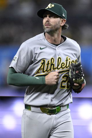 Jeff McNeil #22 of the Athletics runs to the dugout during the eighth inning against the San Diego Padres at Petco Park on May 23, 2026 in San Diego, California. Jeff McNeil playing against the Padres on May 23, 2026Credit: Orlando Ramirez/Getty