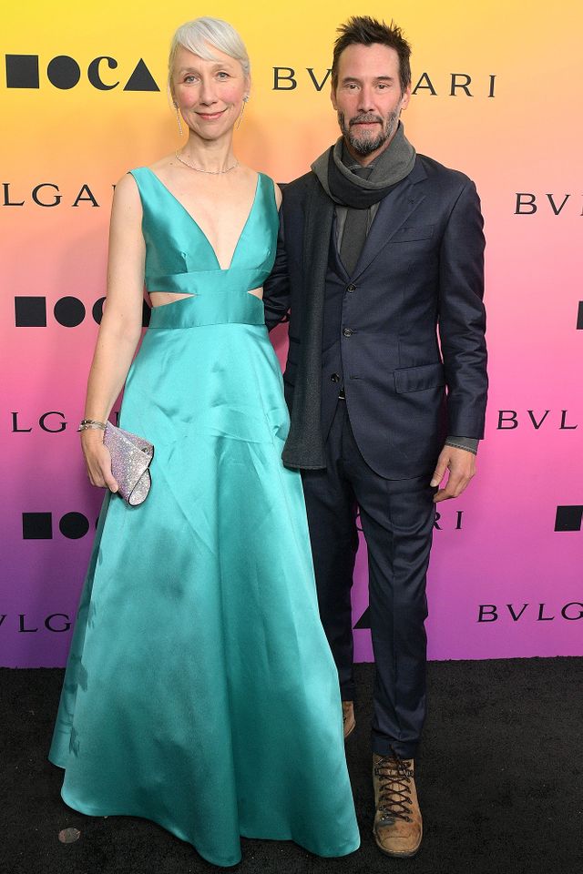 LOS ANGELES, CALIFORNIA - APRIL 13: (L-R) Alexandra Grant and Keanu Reeves attend MOCA Gala 2024 at The Geffen Contemporary at MOCA on April 13, 2024 in Los Angeles, California. Alexandra Grant and Keanu Reeves at the MOCA Gala in 2024Credit: Charley Gallay/Getty