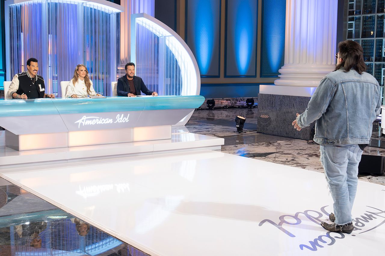 Lionel Richie, Carrie Underwood and Luke Bryan during the 'American Idol' season 24 auditionsCredit: Disney/Eric McCandless