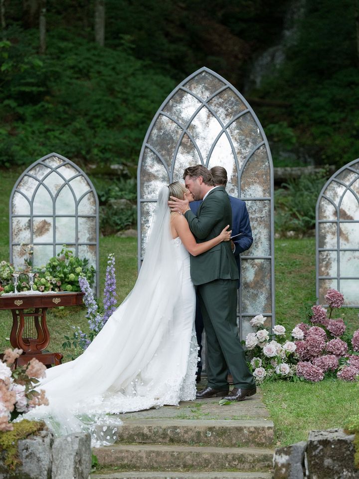 Lainey Wilson Wears a Dress for the ‘First Time’ to Walk Down the Aisle at Wedding with Devlin ‘Duck’ HodgesCredit: Corbin Gurkin
