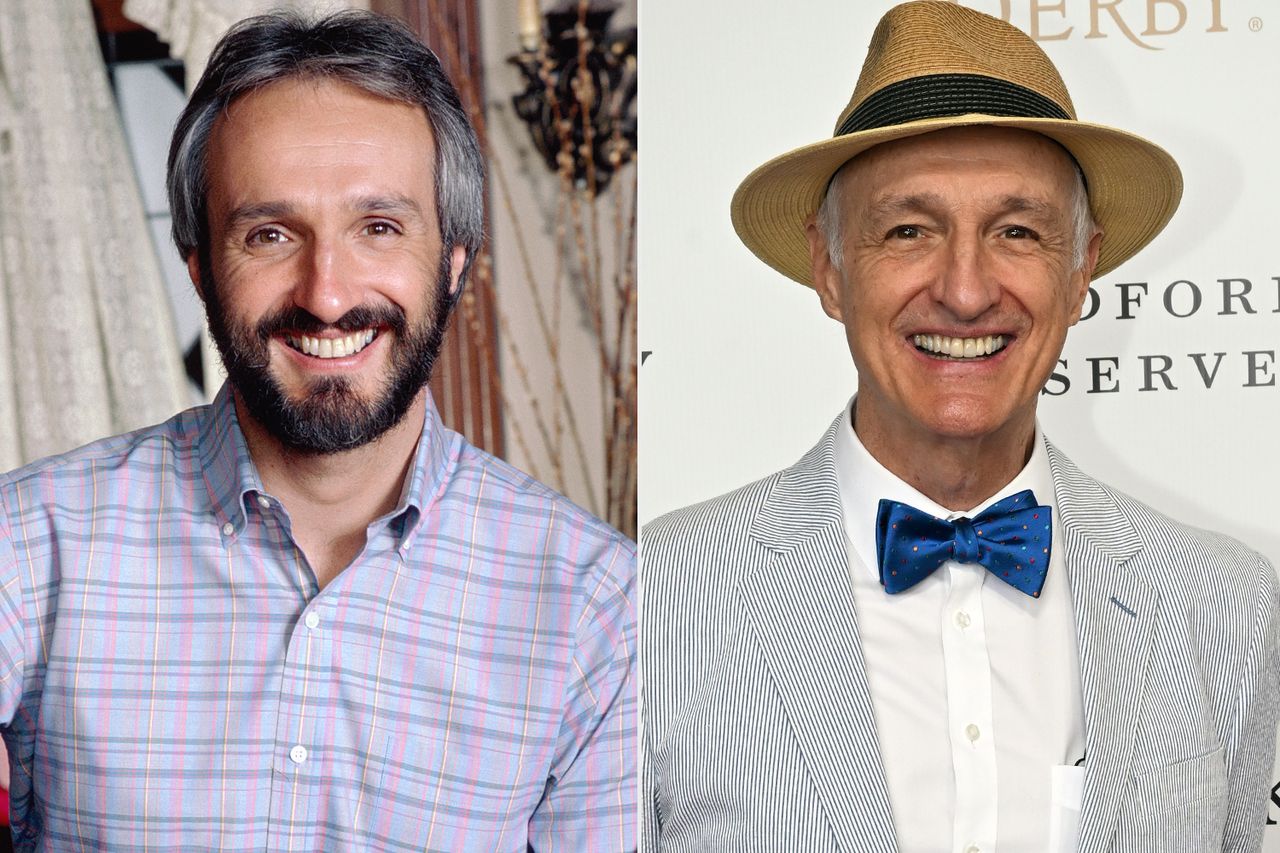 Michael Gross as Steven Keaton, Michael Gross attends the 148th Kentucky Derby at Churchill Downs on May 07, 2022 in Louisville, Kentucky. From left: Michael Gross as Steven Keaton on 'Family Ties'; Michael Gross attends the 148th Kentucky Derby at Churchill Downs in Louisville, Ky., on May 7, 2022Credit: Paul Drinkwater/NBCUniversal via Getty; Stephen J. Cohen/Getty