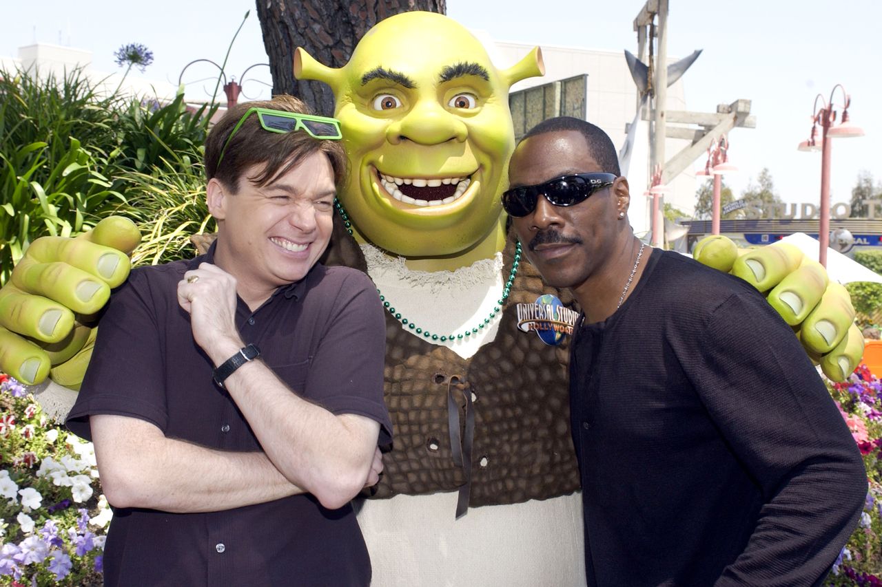 Mike Myers and Eddie MurphyCredit: L. Cohen/WireImage