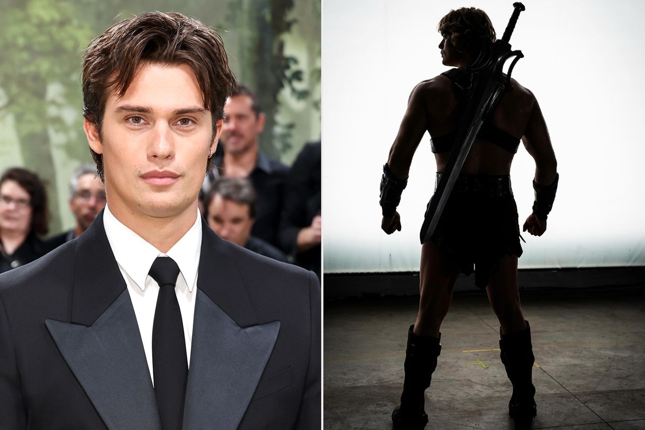 Nicholas Galitzine; He-Man.Credit: Jamie McCarthy/Getty; Nicholas Galitzine/Instagram