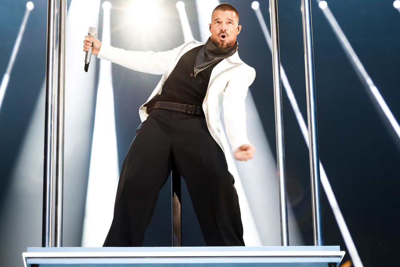 Ricky Martin performs at the 2025 MTV Video Music AwardsCredit: Mary Kouw/CBS via Getty
