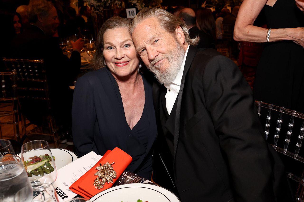 Susan Bridges and Jeff Bridges attend the 49th Chaplin Award Honoring Jeff Bridges at Lincoln Center in N.Y.C. on April 29, 2024Credit: Jamie McCarthy/Getty