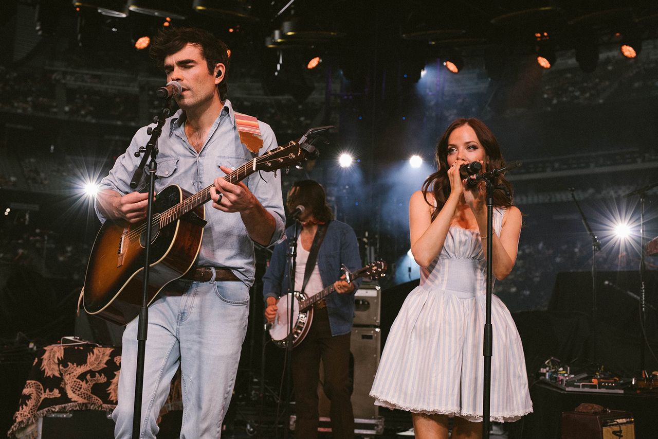 Jake Etheridge and MacKenzie Porter of Thelma & James opening for Luke CombsCredit: Nick Swift
