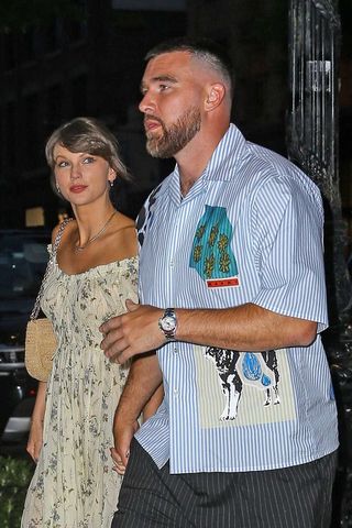 Taylor Swift and Travis Kelce step out for dinner in NYC on May 15, 2026Credit: Fernando Ramales/BACKGRID