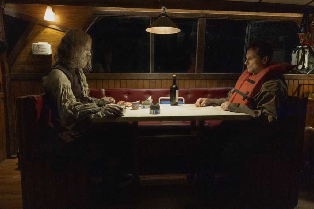 Hamish Linklater and Matthew Rhys in "Widow’s Bay," now streaming on Apple TV.