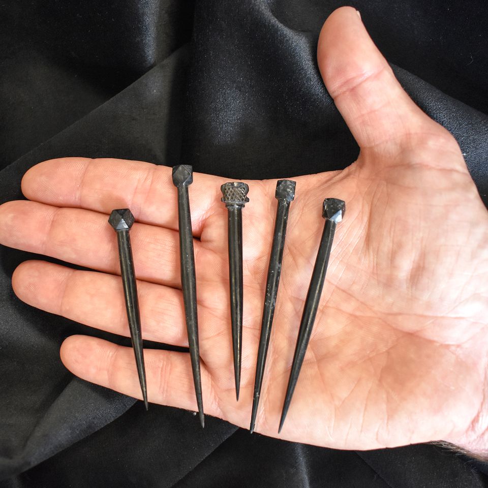 Five Roman hairpinsCredit: Colchester Archaeological Trust