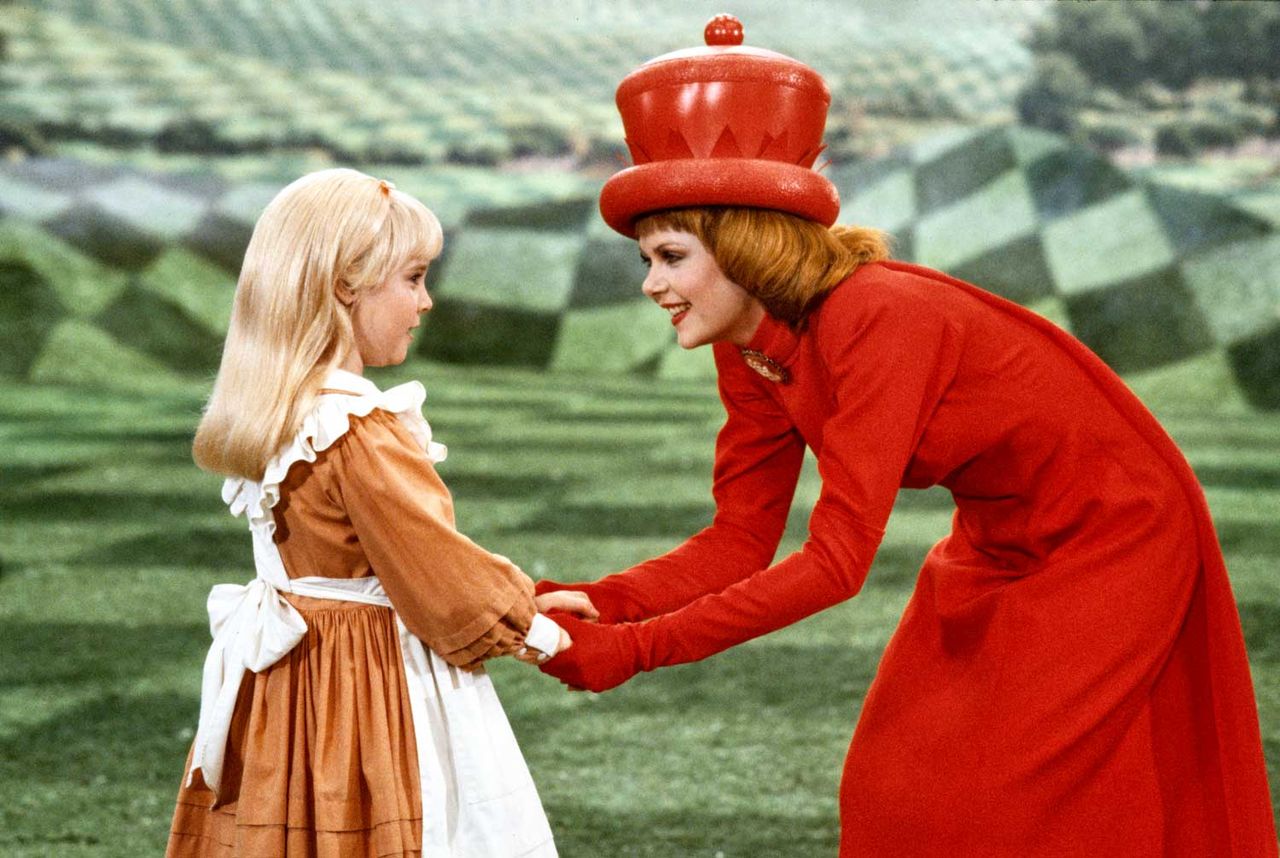Natalie Gregory (left) and Ann Jillian (right) in the made-for-television mini series 'Alice in Wonderland' in 1985Credit: CBS via Getty