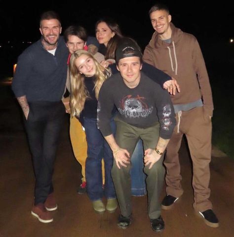 david brooklyn romeo cruz harper Beckham (L-R) David Beckham, Cruz Beckham, Harper Beckham, Victoria Beckham, Brooklyn Beckham and Romeo BeckhamCredit: Victoria Beckham/Instagram