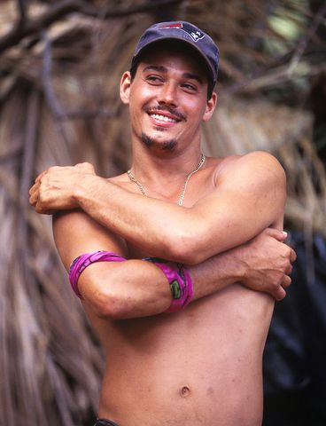 Rob Mariano during his time onSURVIVOR: MARQUESAS. Villain Rob Mariano, a construction worker, previously seen on SURVIVOR: MARQUESAS and SURVIVOR: ALL-STARS, is one of the 20 returning castaways set to compete in SURVIVOR: HEROES VS. VILLAINS when the twentieth installment of the Emmy Award-winning reality series debuts with a 2-hour premiere on Thursday, Feb. 11 (8:00 - 10:00 PM ET/PT) on the CBS Television Network. 'Boston' Rob Mariano on 'Survivor: Marquesas' (season 4) in 2002Credit: Monty Brinton/CBS