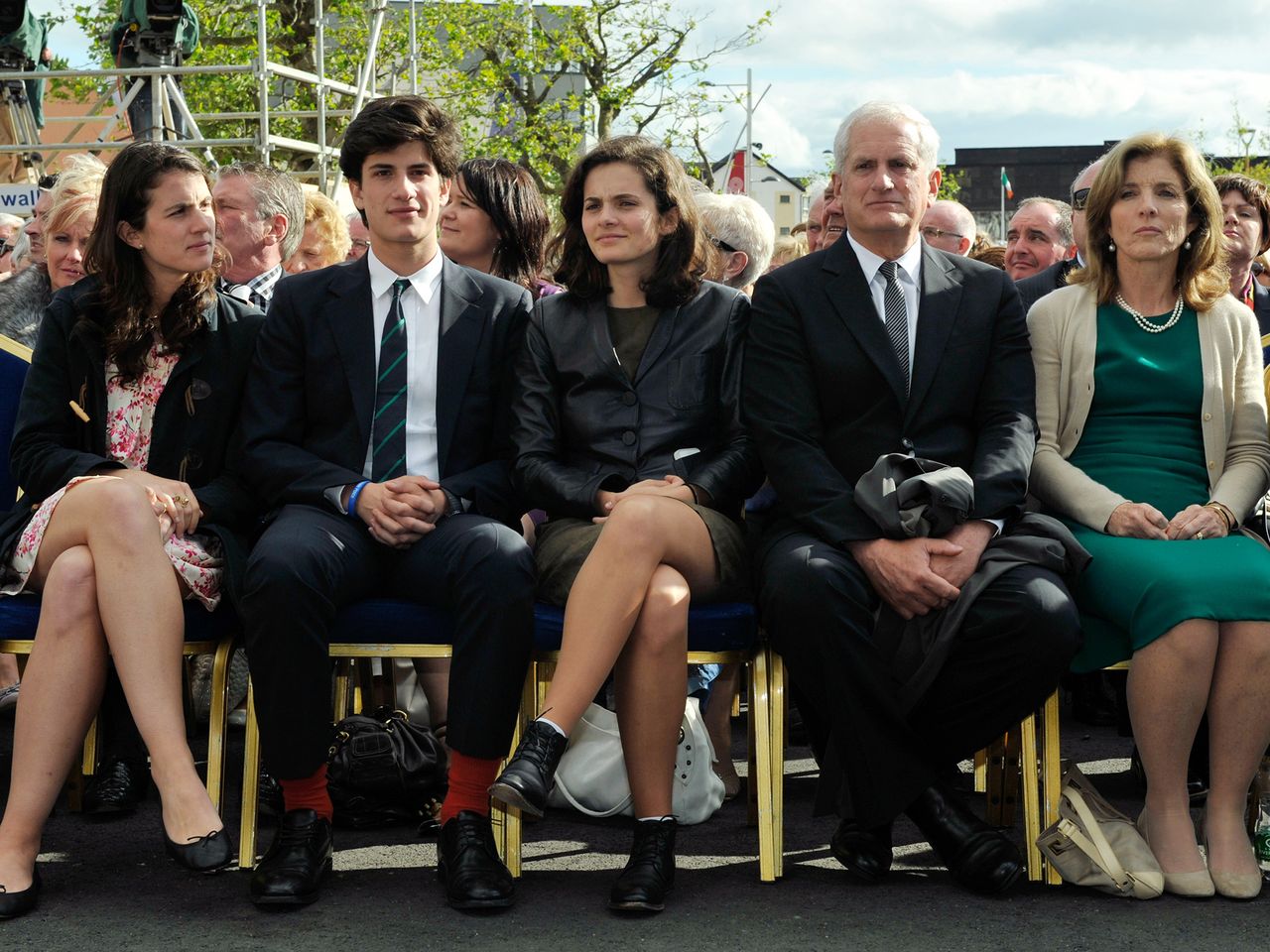 Tatiana, Jack, Rose, Ed and Caroline Kennedy Schlossberg on June 22, 2013, in IrelandCredit: Clodagh Kilcoyne/Getty