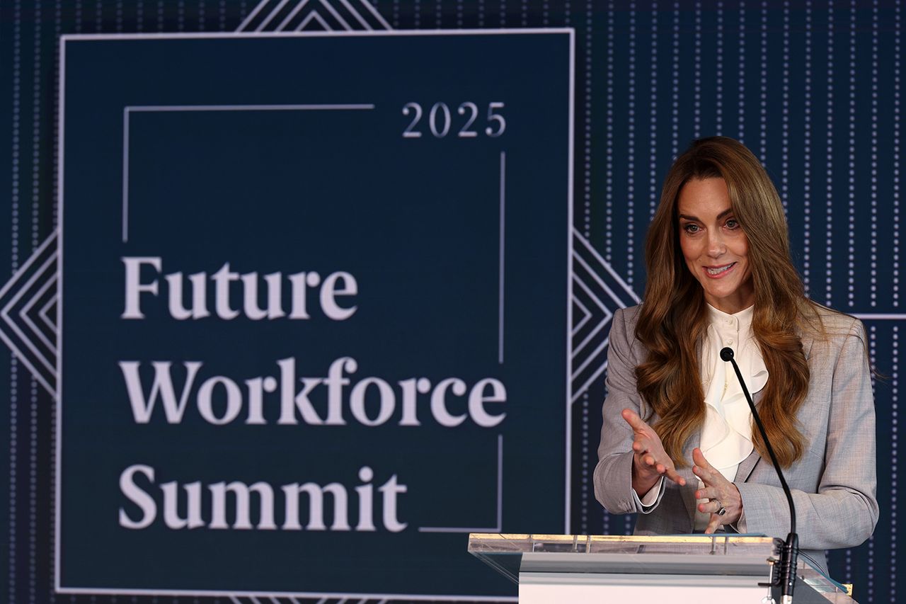 Princess Kate makes a speech at the Future Workforce Summit in London, U.K. in November 2025Credit: Adrian Dennis - WPA Pool/Getty