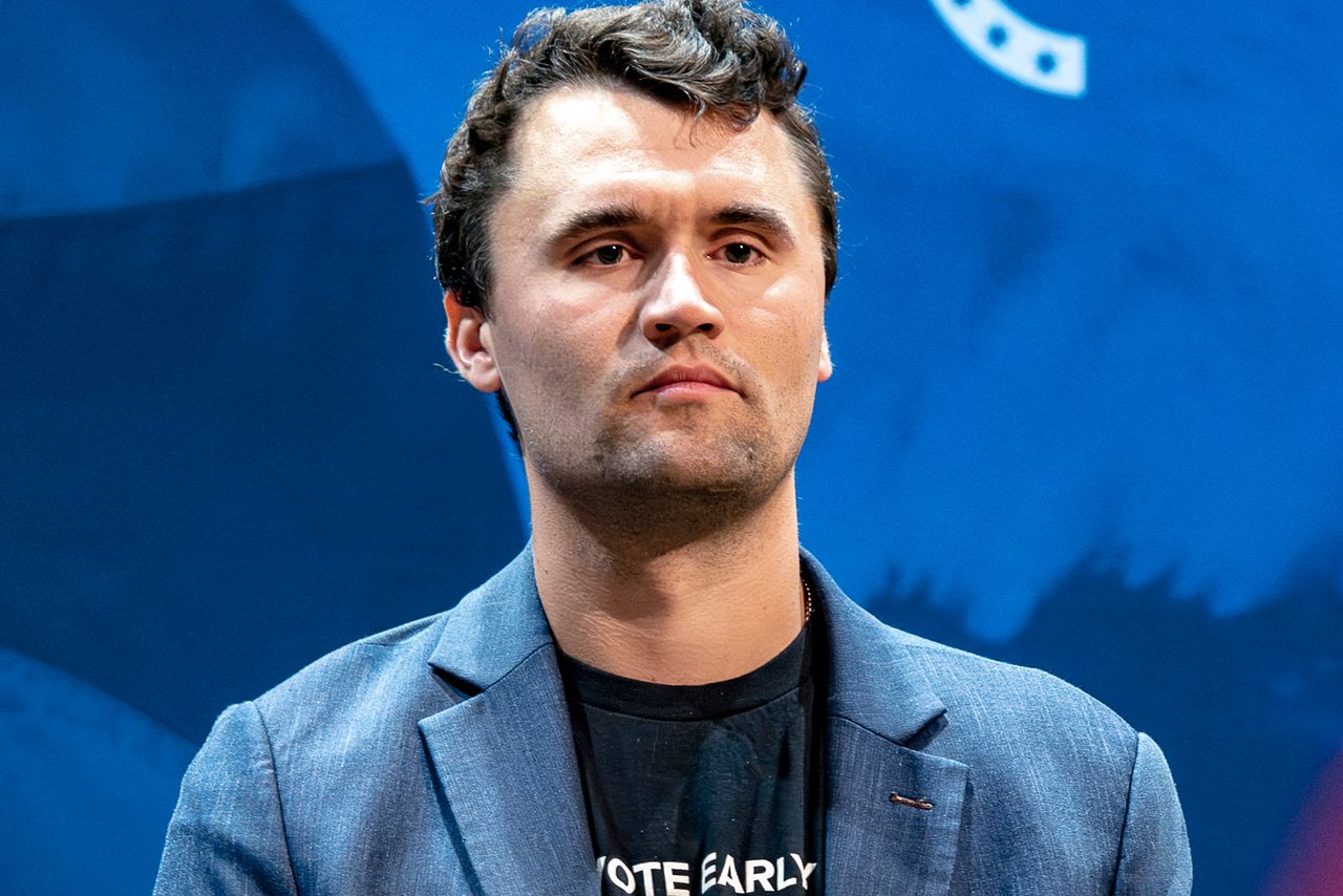 Charlie Kirk at the University of Arizona in Tucson on October 17, 2024Credit: OLIVIER TOURON/AFP via Getty