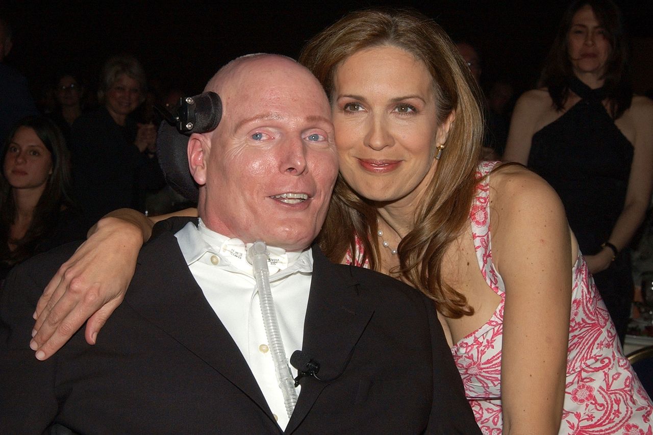 Christopher Reeve and Dana Reeve during AAFA American Image Awards To Benefit the Christopher Reeve Paralysis Foundation at Grand Hyatt Hotel in New York City, New York, United States. Christopher Reeve and Dana Reeve during AAFA American Image Awards To Benefit the Christopher Reeve Paralysis Foundation at Grand Hyatt Hotel in New York CityCredit: Theo Wargo/WireImage